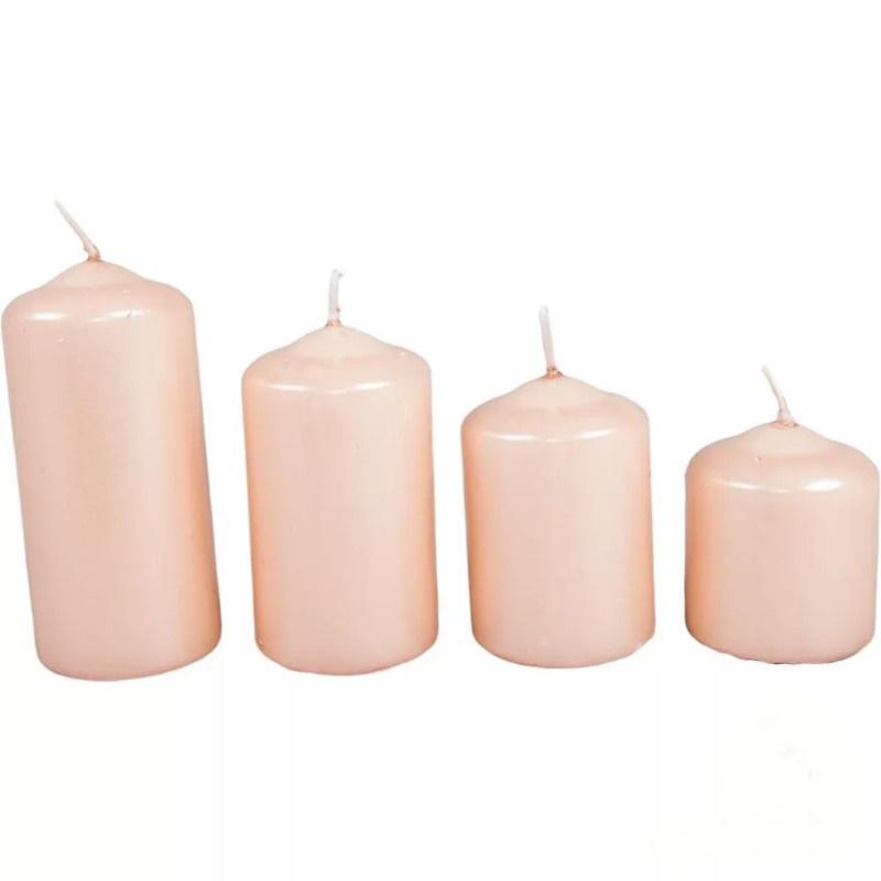 Metál 50 mm Lépcsős Gyertya szett - Lazac