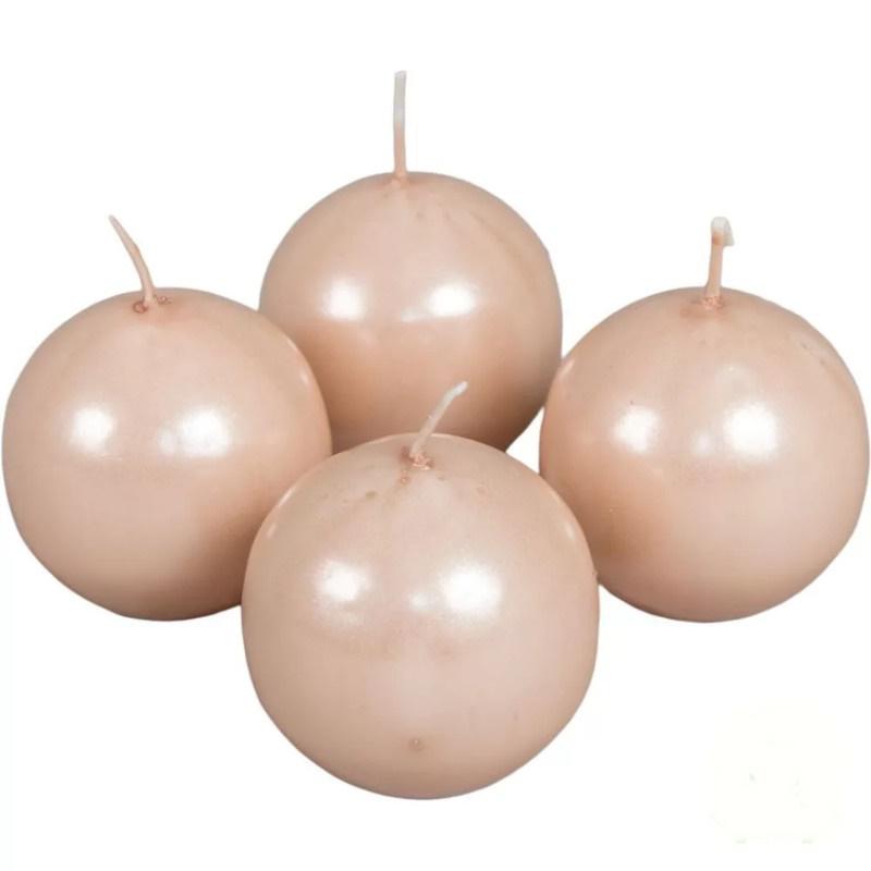 Metál Gömb gyertya 60 mm - Lazac