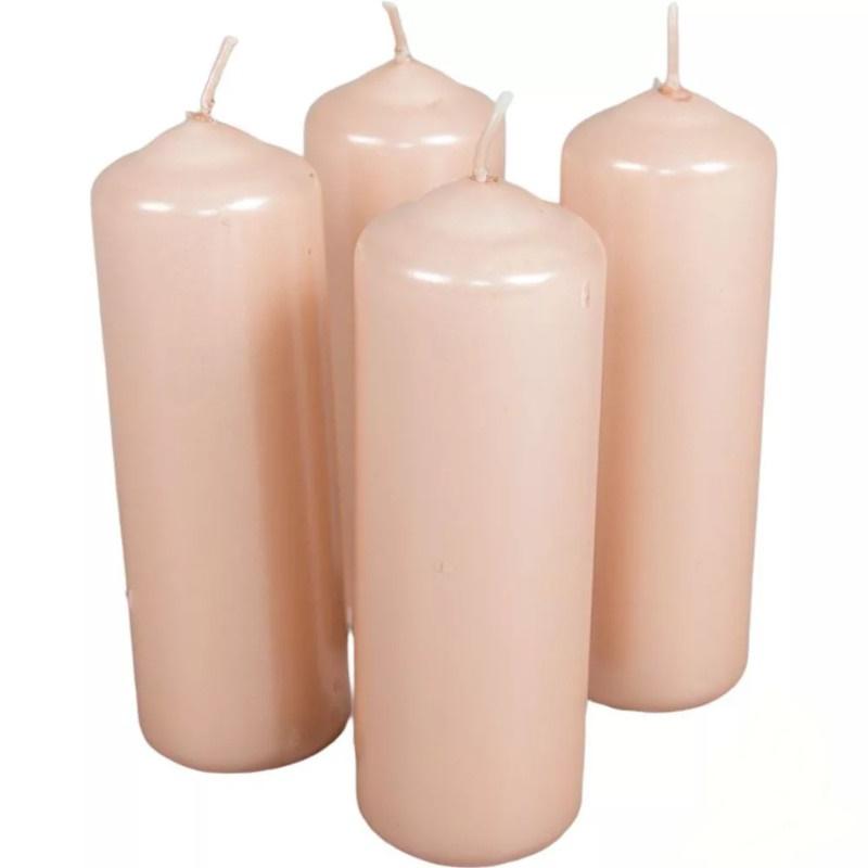 Metál henger gyertya szett 40x120mm - Lazac