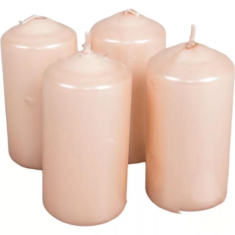 Metál henger gyertya szett 40x80mm - Lazac