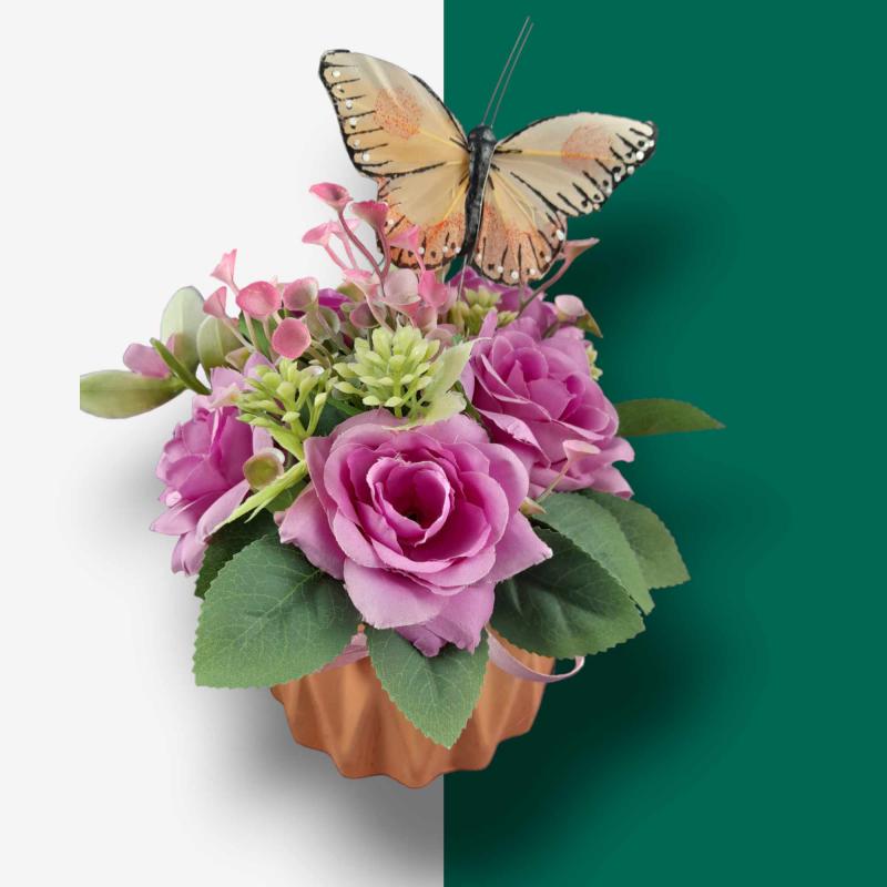 Nyári asztaldísz pillangóval