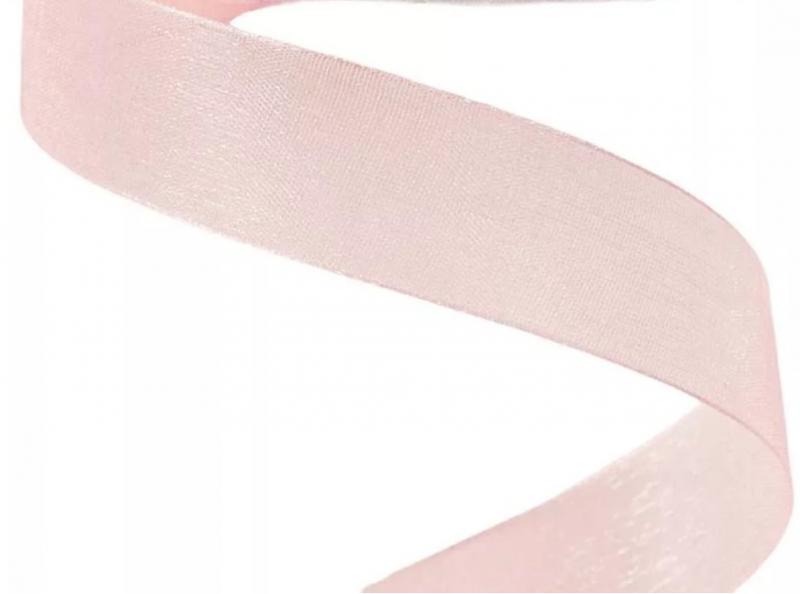 Organza szalag 20mmx20m - Púder rózsaszín
