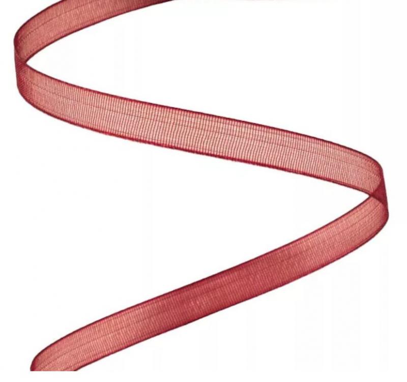 Organza szalag 6mmx20m - Bordó