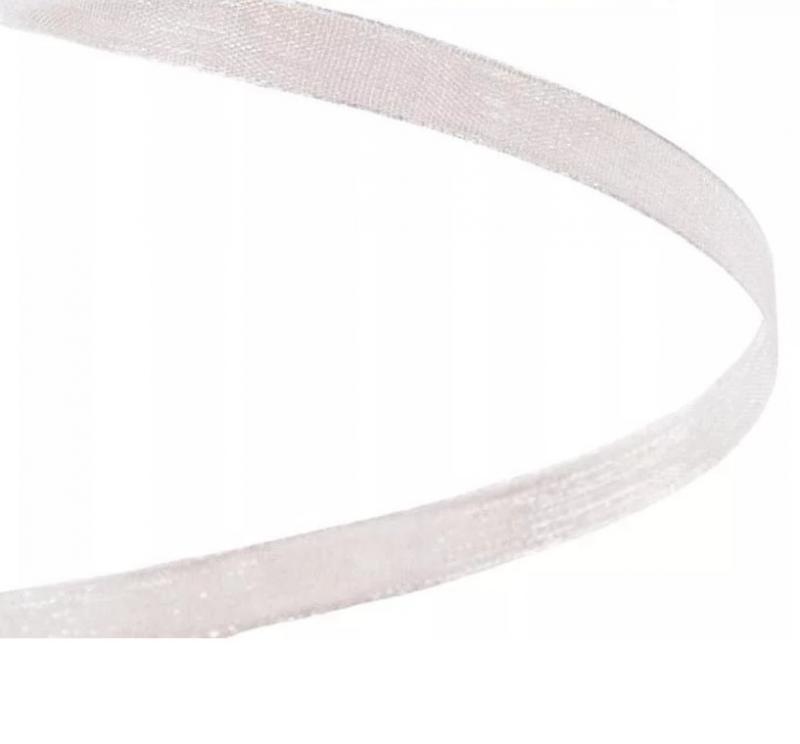 Organza szalag 6mmx20m - Fehér