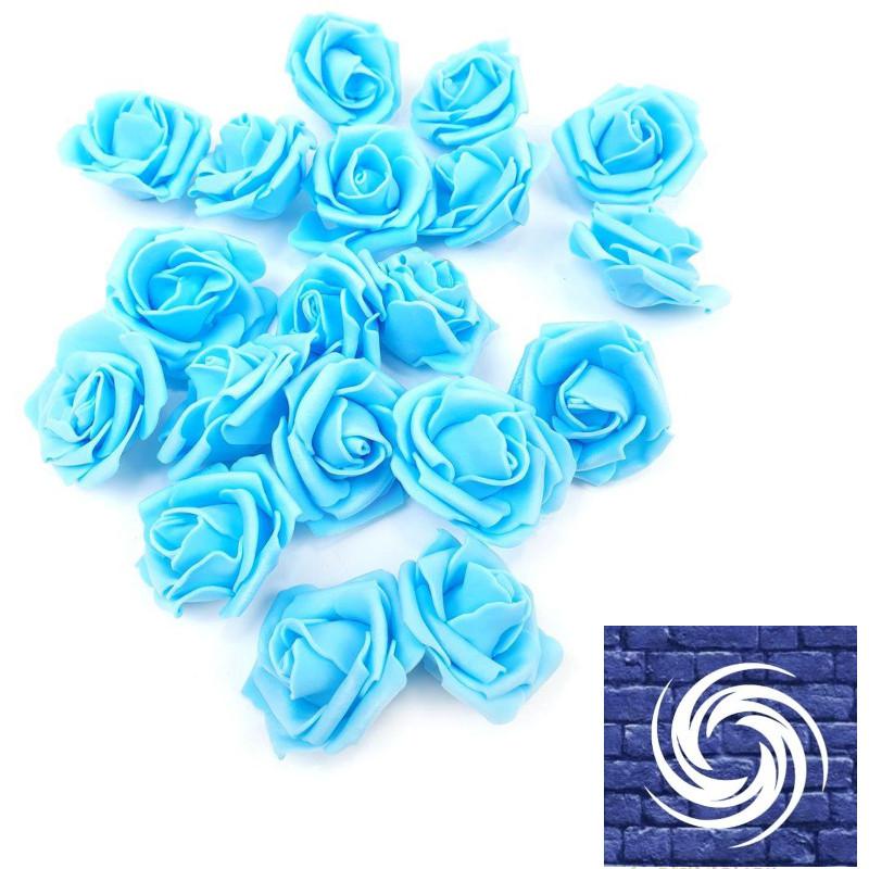 Polyfoam fejvirág - Világos kék