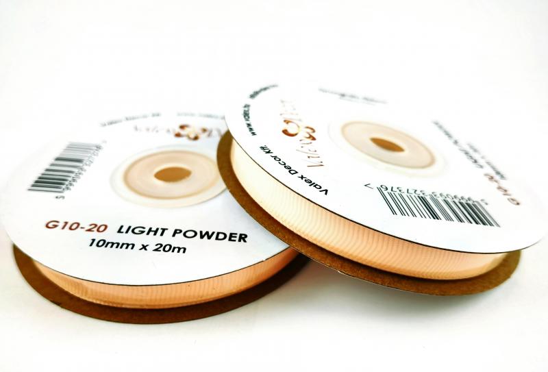 Ripsz szalag 10mmx20m - Világos Púder