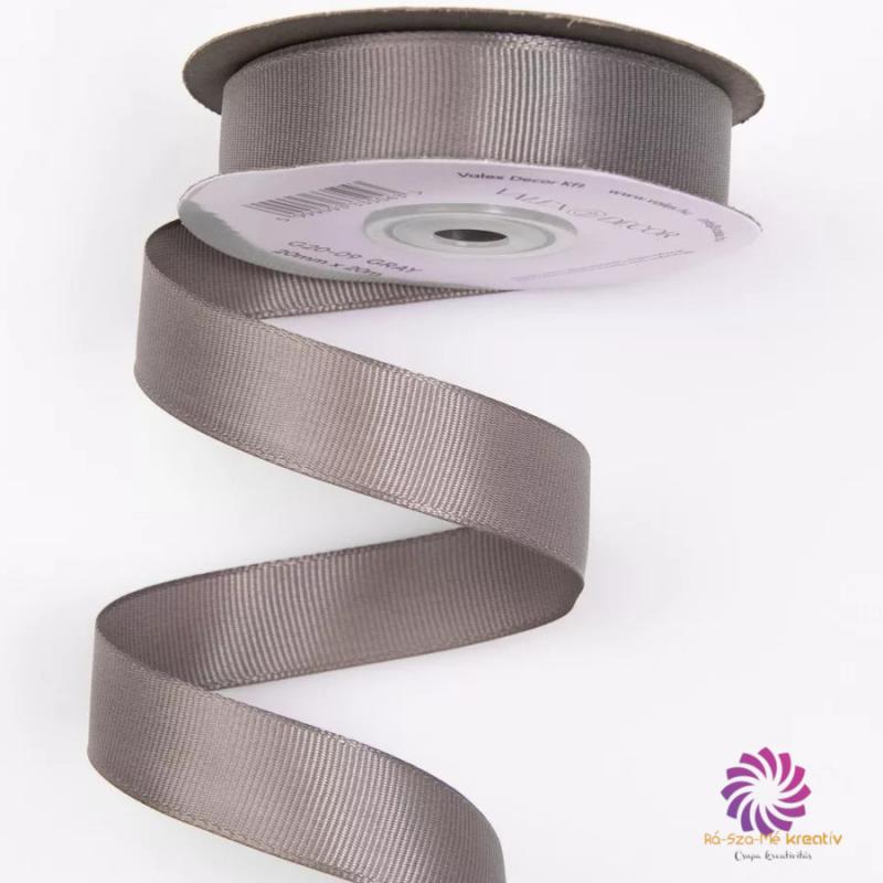 Ripsz szalag 20mmx20m - Szürke