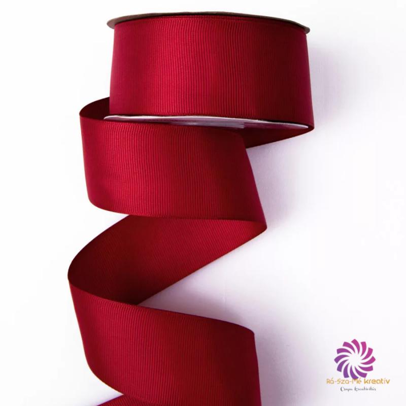 Ripsz szalag 38mmx20m - Bordó