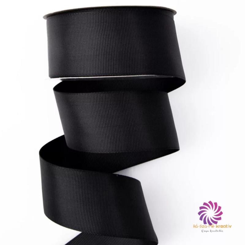 Ripsz szalag 38mmx20m - Fekete