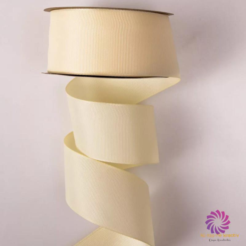 Ripsz szalag 38mmx20m - Krém