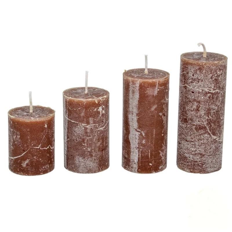Rusztikus 40 mm Lépcsős Gyertya szett - Csoki