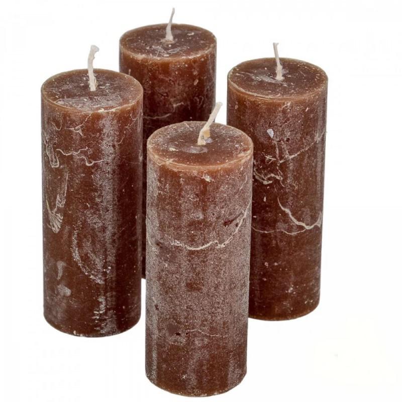 Rusztikus Gyertya 40 x 100 mm - Csoki szett