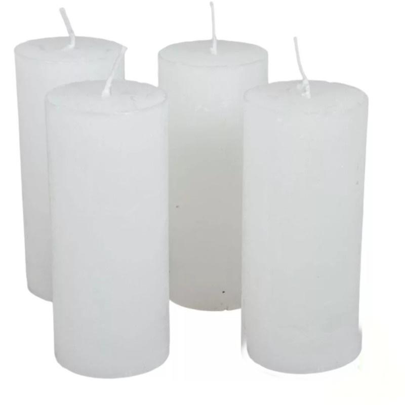 Rusztikus Gyertya 50 x 120 mm - Fehér szett