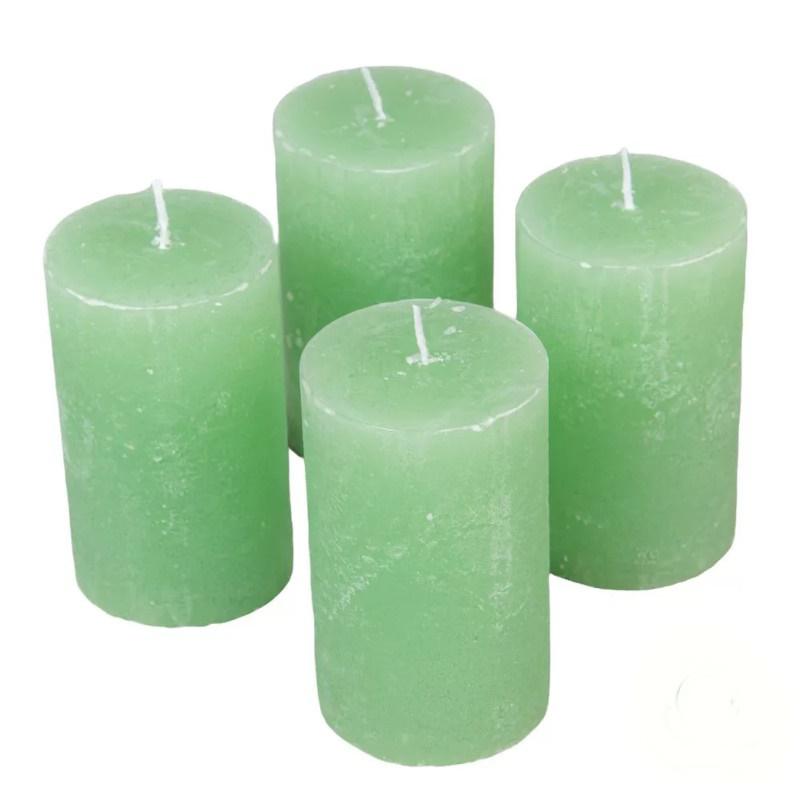 Rusztikus Gyertya 60 x 100 mm - Menta szett