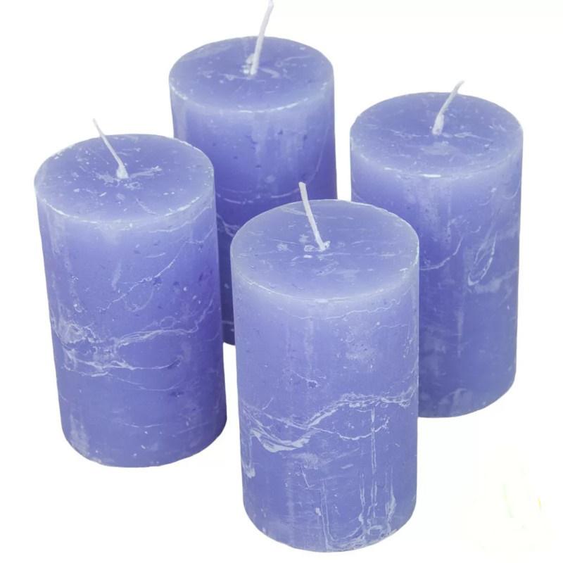Rusztikus Gyertya 60 x 100 mm - Milka lila szett