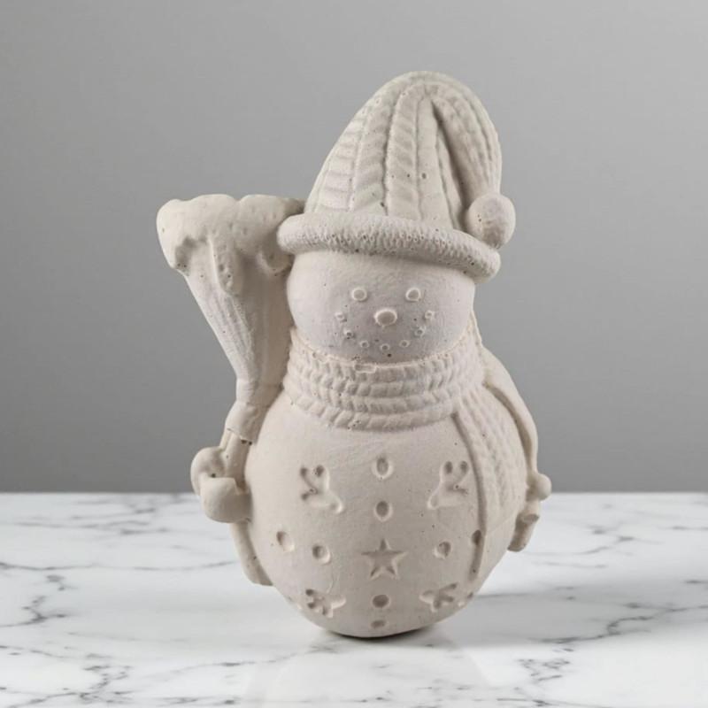 Seprűt tartó Hóember