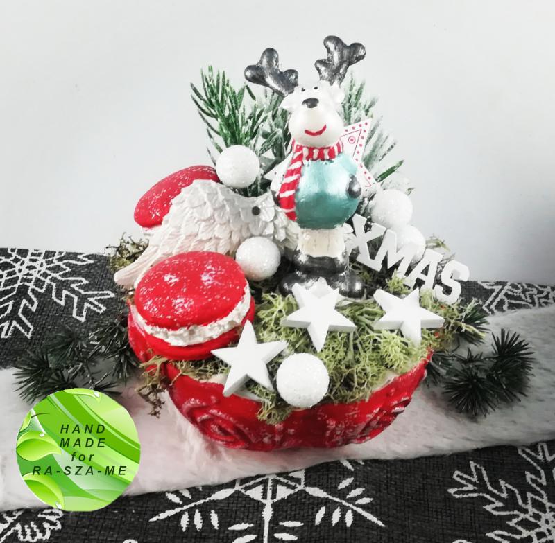 Szarvasos asztaldísz