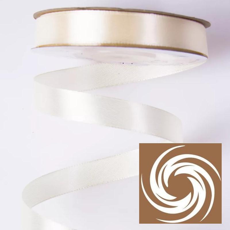 Szatén szalag 12mmx22,86m - Ekrü