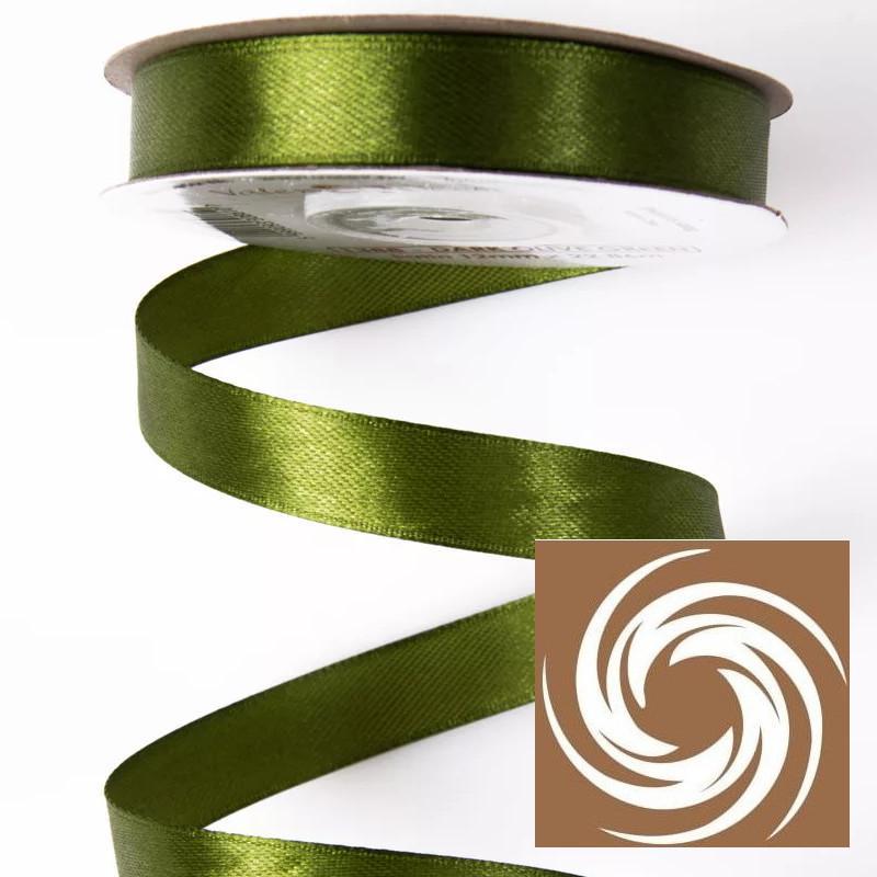 Szatén szalag 12mmx22,86m - Olívazöld