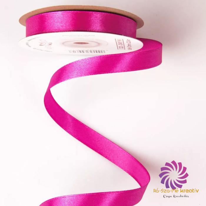 Szatén szalag 12mmx22,86m - Sötét Rózsaszín