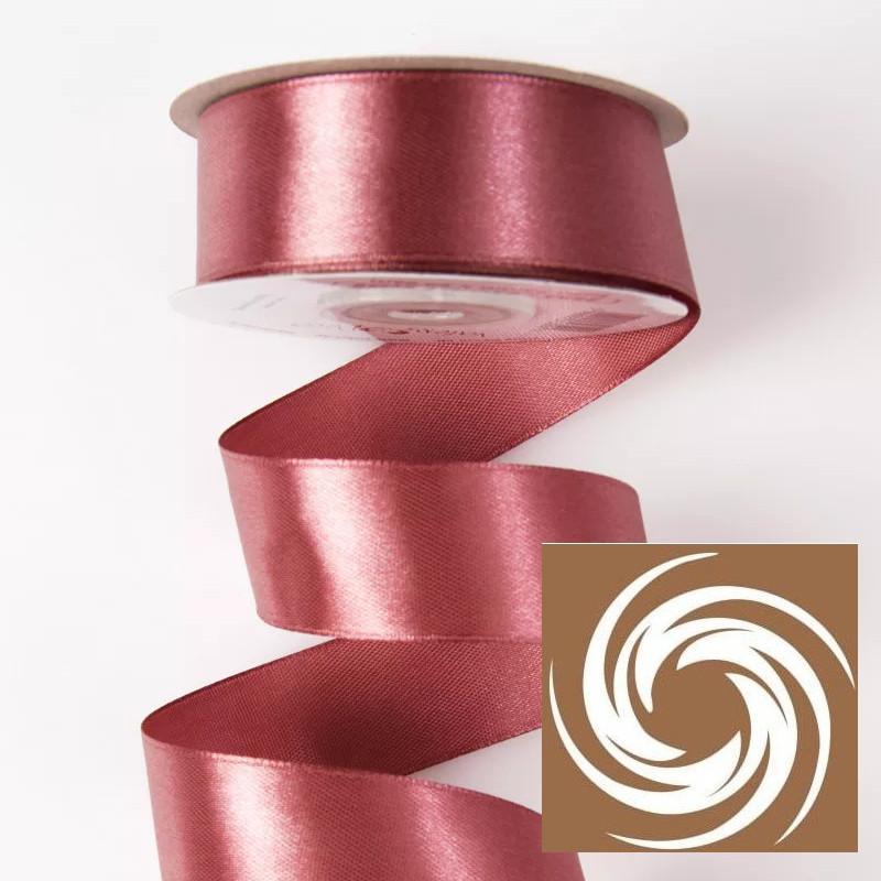 Szatén szalag 25mmx22,86m - Bronze Rose