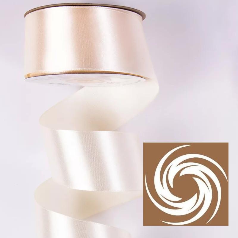 Szatén szalag 38mmx22,86m - Ekrü