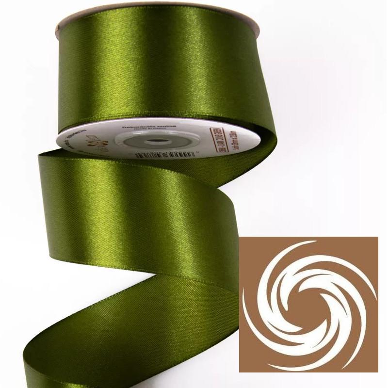 Szatén szalag 38mmx22,86m - Olívazöld