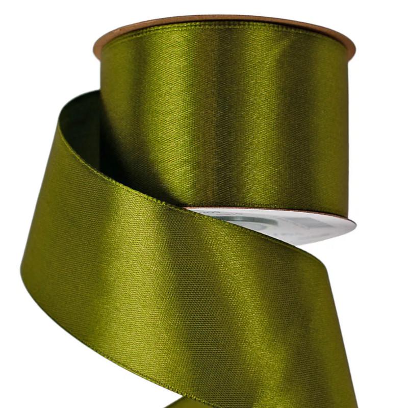Szatén szalag 50mmx22,86m - Olívazöld
