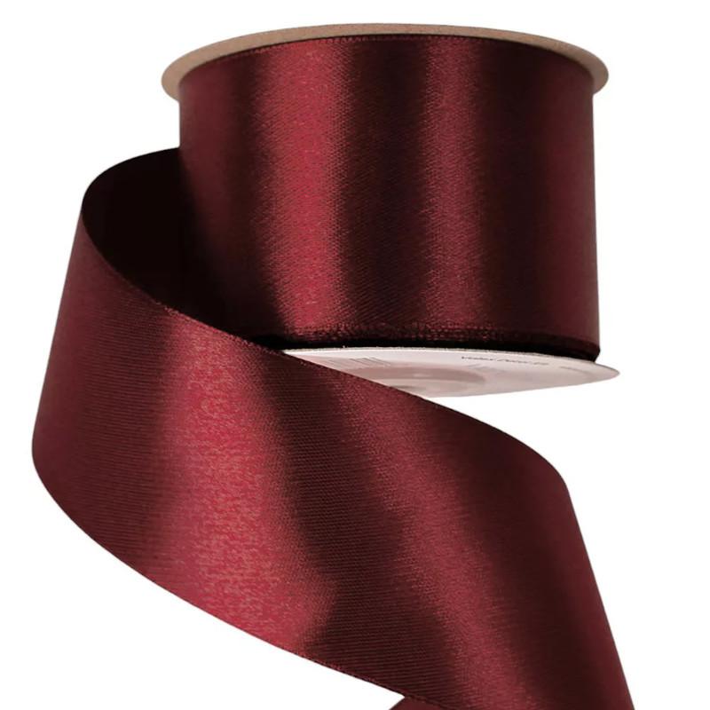 Szatén szalag 50mmx22,86m - Wine Red
