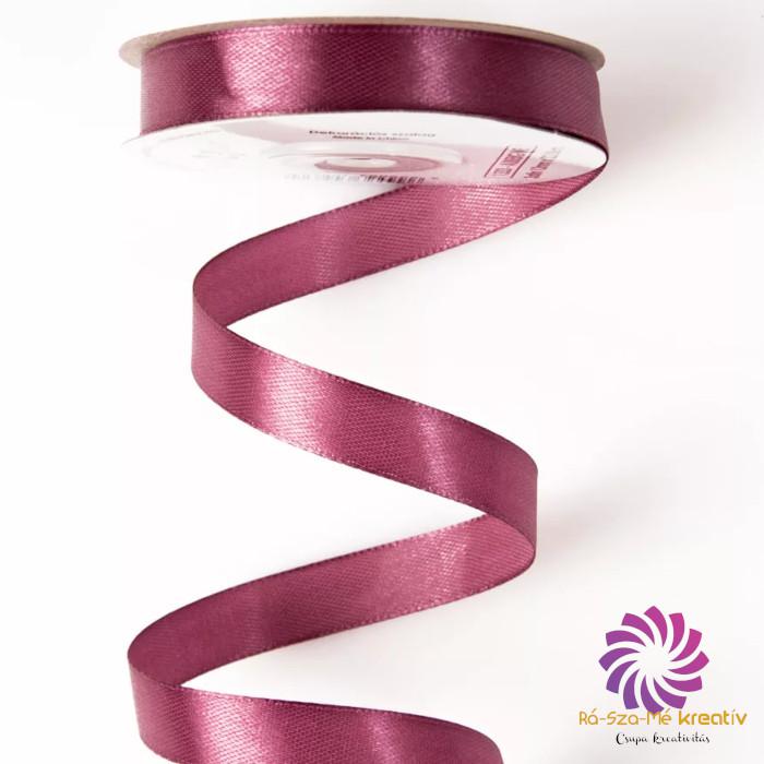 Szatén szalag12mmx22,86m - Padlizsánlila