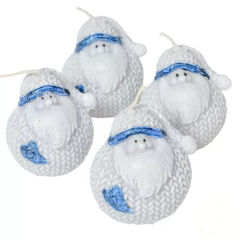 Sztearin kicsi Gömbapó Gyertya 60x70mm - Kék