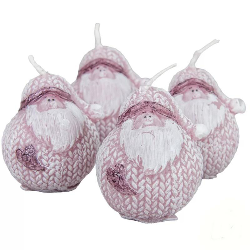 Sztearin kicsi Gömbapó Gyertya 60x70mm - Mályva