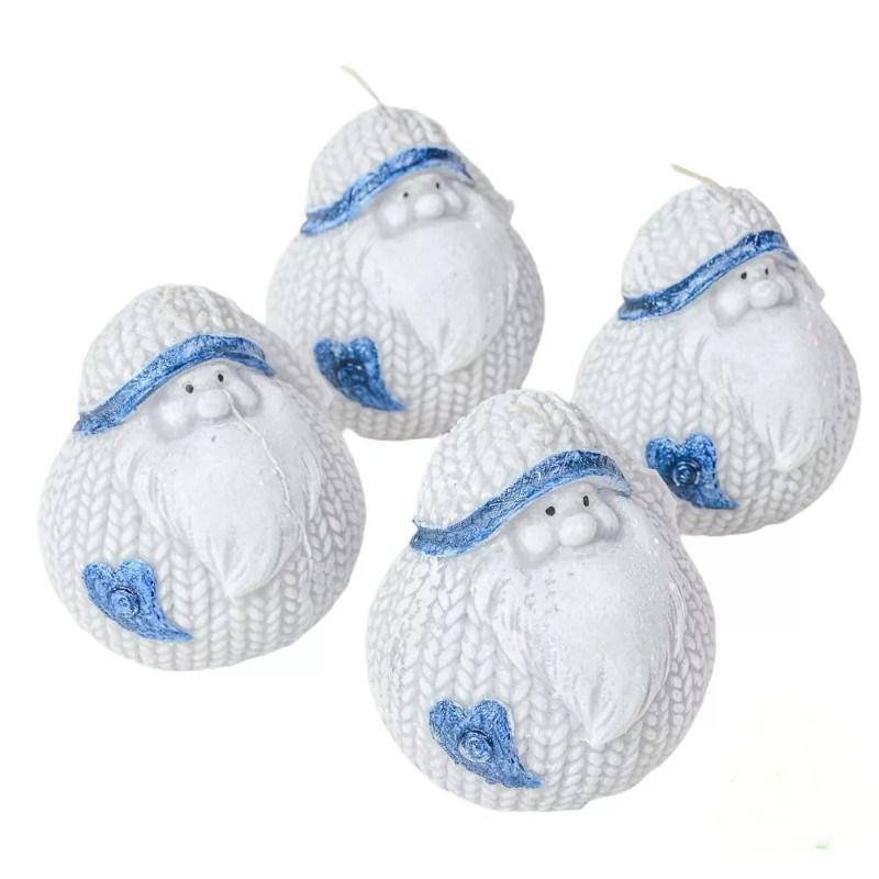 Sztearin Nagy Gömbapó Gyertya 85mm - Kék