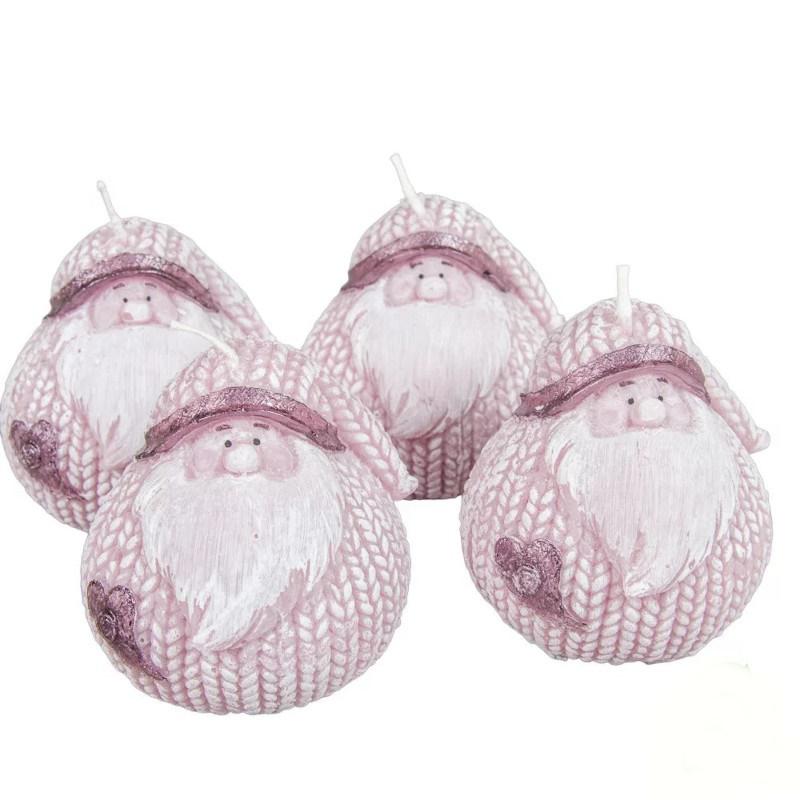 Sztearin Nagy Gömbapó Gyertya 85mm - Mályva