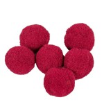 2 cm-es Kashmir golyó 10 db-os kiszerelés - Bordó