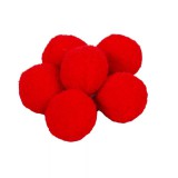 2 cm-es Kashmir golyó 10 db-os kiszerelés - Piros