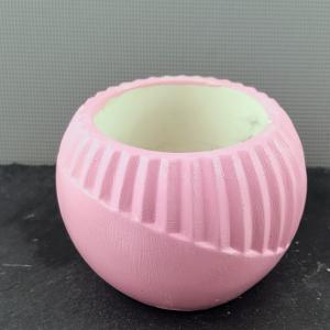 Átlós csíkos kaspó - Rózsaszín