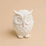 Bagoly kerámiapor figura – natúr vagy festett