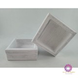 Box alap 10x10x4 cm - Matt fehér