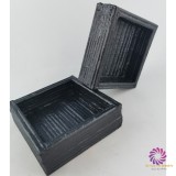 Box alap 12x12x4 cm - Metál Grafit