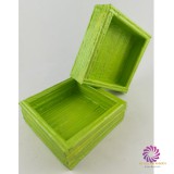 Box alap 12x12x4 cm - Metál Világoszöld