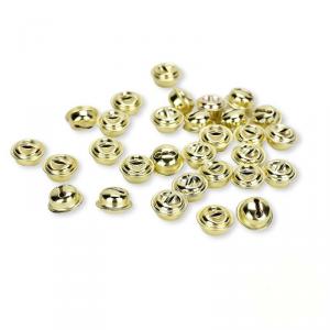 Fém kolomp világos arany - 1,5 cm 30db/csom