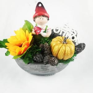 Gomba-fiú asztaldísz