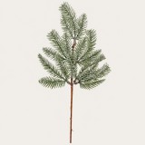 Hamvas dekor fenyőág – 48 cm