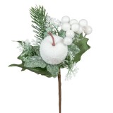 Havas almás, bogyós fenyő pick -  Fehér 19 cm