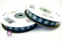 Hópelyhes Ripsz szalag - Sötétzöld