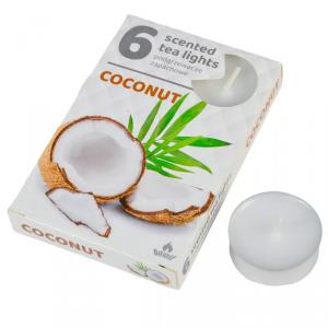 Illatgyertya 6 db-os - Kókusz