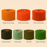 Juta szalag – zöld és élénk árnyalatok, 5 cm × 9 m