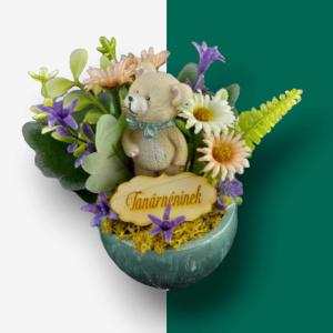 Maci köszöntős asztaldísz