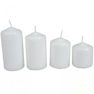 Mártott 50mm Lépcsős Gyertya szett - Fehér